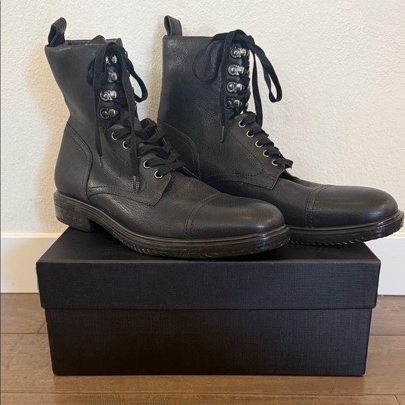 Paul Smith Other - Paul Smith Black Leather Combat Boots
